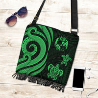 Tonga Boho Handbag - Green Tentacle Turtle Boho Handbag One Size Green - Polynesian Pride