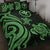 Hawaii Quilt Bed Set - Green Tentacle Turtle Green - Polynesian Pride