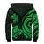 American Samoa Sherpa Hoodie - Green Tentacle Turtle - Polynesian Pride