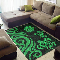 Tahiti Area Rug - Green Tentacle Turtle - Polynesian Pride