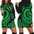 Federated States of Micronesia Women Hoodie Dress - Green Tentacle Turtle Green - Polynesian Pride