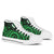 Marshall Islands High Top Shoes - Green Tentacle Turtle Crest - Polynesian Pride