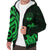 Marshall Islands Sherpa Hoodie - Green Tentacle Turtle Crest - Polynesian Pride