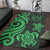 Fiji Area Rug - Green Tentacle Turtle Crest - Polynesian Pride