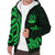 Vanuatu Sherpa Hoodie - Green Tentacle Turtle - Polynesian Pride