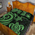 Samoa Quilt Bed Set - Green Tentacle Turtle - Polynesian Pride