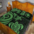 Hawaii Quilt Bed Set - Green Tentacle Turtle - Polynesian Pride