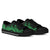 Guam Low Top Canvas Shoes - Green Tentacle Turtle - Polynesian Pride