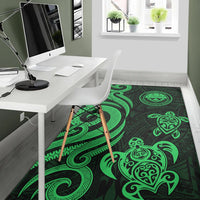 Federated States of Micronesia Area Rug - Green Tentacle Turtle - Polynesian Pride