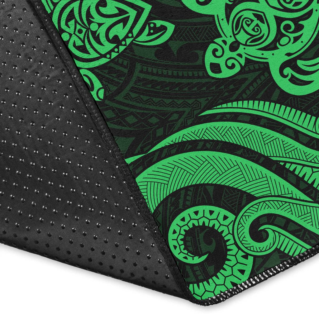 Samoa Area Rug - Green Tentacle Turtle - Polynesian Pride