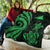 Tokelau Premium Quilt - Green Tentacle Turtle - Polynesian Pride