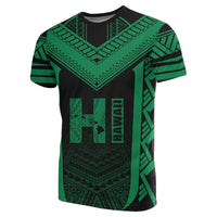 Hawaiian Kanaka Polynesian T Shirt Active Green - Polynesian Pride