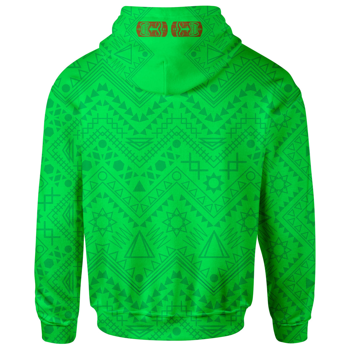 Hawaii Hoodie loha Hawaii Tiki Statue(Green) - Polynesian Pride