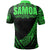 Samoa Polo Shirt Green Polynesian Patterns Sport Style - Polynesian Pride