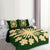 Hawaiian Royal Pattern Quilt Bed Set - Green - G2 Style - AH - Polynesian Pride