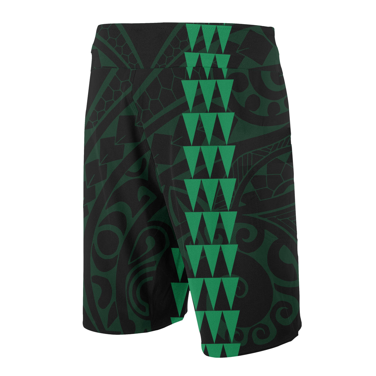 Hawaii Polynesian Warrior Board Shorts Green - Polynesian Pride