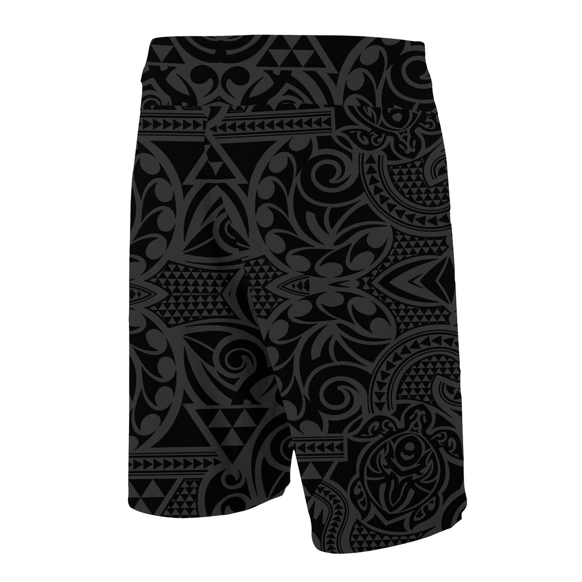 Hawaii Polynesian Tribal Turtle Board Shorts Grey - Polynesian Pride