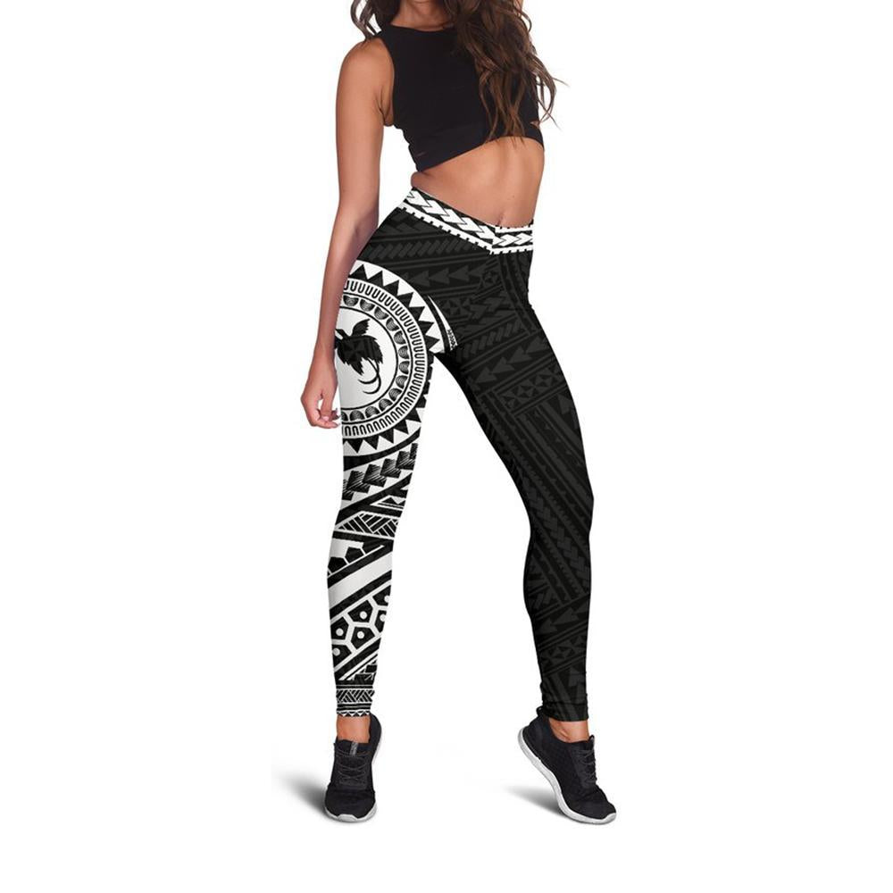 Papua New Guinea 2nd Leggings (White) A6 - Polynesian Pride