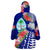 Guam Flag Curve Style Wearable Blanket Hoodie LT9 - Polynesian Pride