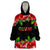 Guam Polynesian Black Hibiscus Wearable Blanket Hoodie LT9 Unisex One Size - Polynesian Pride