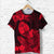 Guam Polynesian T Shirt Tropical Flowers Red LT8 - Polynesian Pride