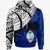 Guam Custom Hoodie Guam Flag Style With Claw Pattern Unisex Blue - Polynesian Pride