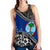 Guam Women Racerback Tank Fall In The Wave Blue - Polynesian Pride