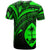 Guam T Shirt Green Color Cross Style - Polynesian Pride