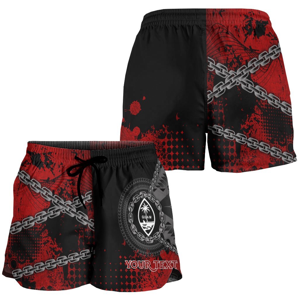 Guam Polynesian Personalised Women's Shorts - Polynesian Chain Style - Polynesian Pride