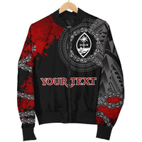 Guam Polynesian Personalised Men's Bomber Jacket - Polynesian Chain Style - Polynesian Pride