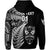 Custom New Zealand Haka Rugby Maori Hoodie Silver Fern Vibes Black LT8 - Polynesian Pride