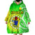 Happy Mangaia Gospel Day Cook Islands Coat Of Arms Polynesian Pattern Wearable Blanket Hoodie LT14 - Polynesian Pride