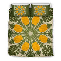 Hawaii Duvet Cover Set - Pineapple Petals - Polynesian Pride
