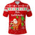 Custom Hawaii Christmas Polo Shirt Santa Claus Surfing Simple Style Red LT8 - Polynesian Pride