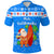 Custom Hawaii Christmas Polo Shirt Santa Claus Surfing Simple Style Blue LT8 - Polynesian Pride