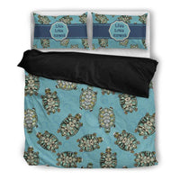 Hawaiian Duvet Cover Set - Sea Turtle & Live Love - Polynesian Pride
