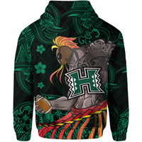 Hawaii Warriors Polynesian Hoodie Unique Style Green LT8 - Polynesian Pride