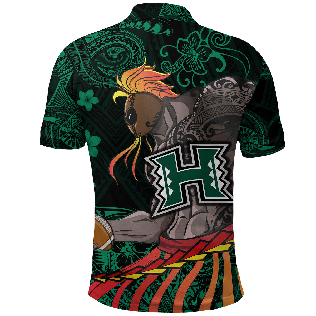 Hawaii Warriors Polynesian Polo Shirt Unique Style Green LT8 - Polynesian Pride
