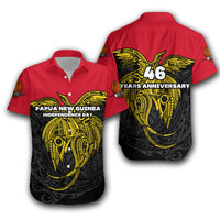 Papua New Guinea Hawaiian Shirt Independence Day Simple Style LT16 Unisex Yellow - Polynesian Pride