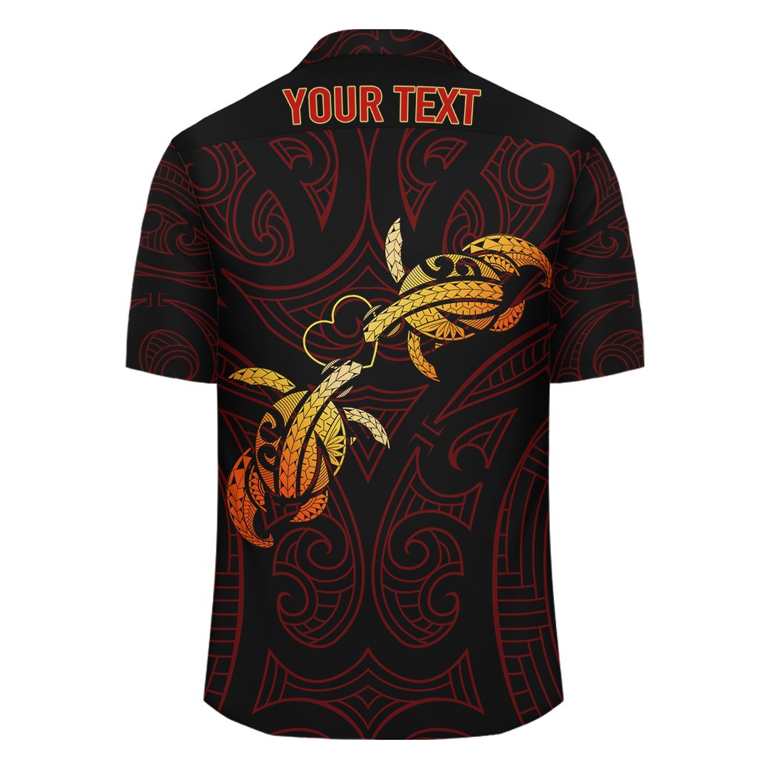 (Personalized) Hawaii Turtle Lehua Flower Polynesian Shirt - Lehua Style - AH - Polynesian Pride
