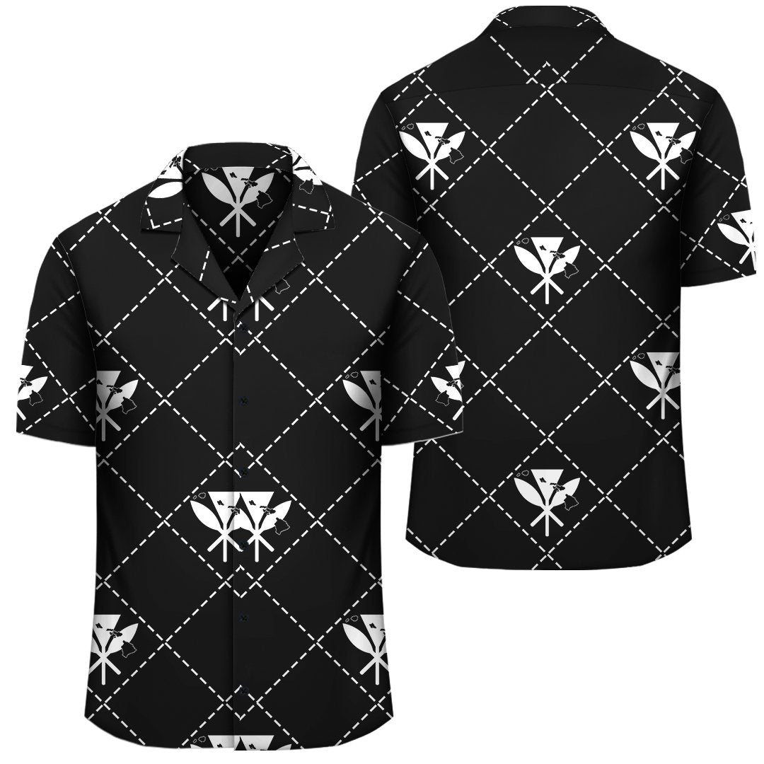 Kanaka Maoli Hawaiian Shirt Regal White AH Unisex White - Polynesian Pride