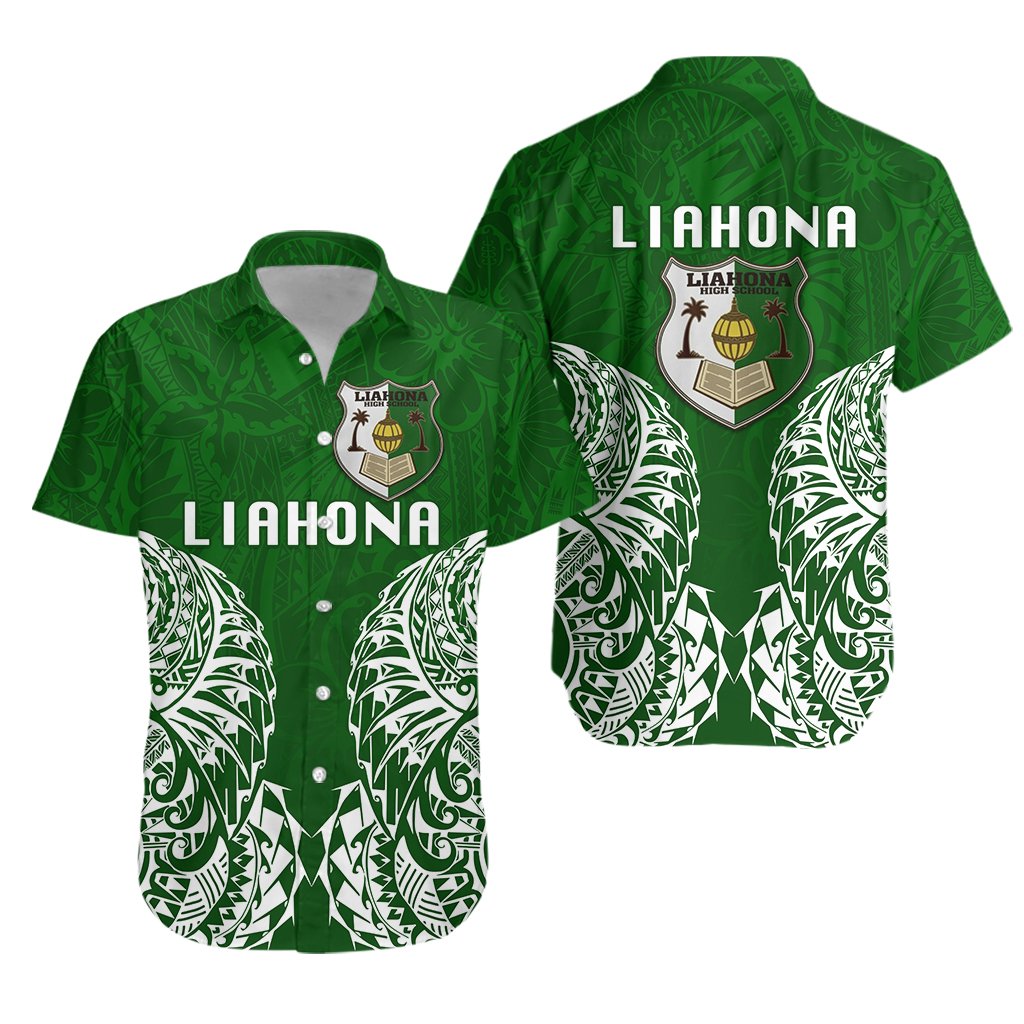 Liahona High School Hawaiian Shirt Version 2 Unisex Green - Polynesian Pride