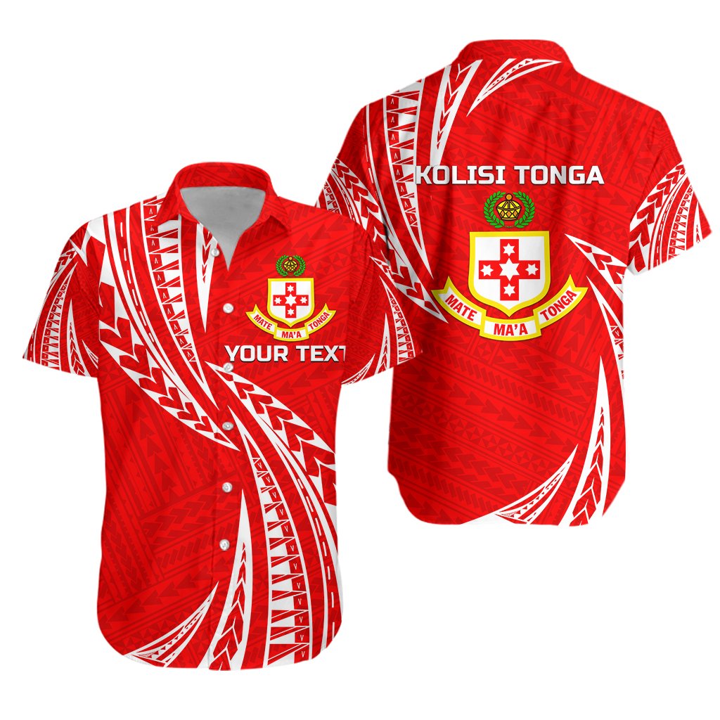 (Custom Personalised) Kolisi Tonga Hawaiian Shirt Mate Ma'a Tonga Unisex Red - Polynesian Pride