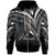 Hawaii Zip Hoodie Cross Style Unisex Black - Polynesian Pride