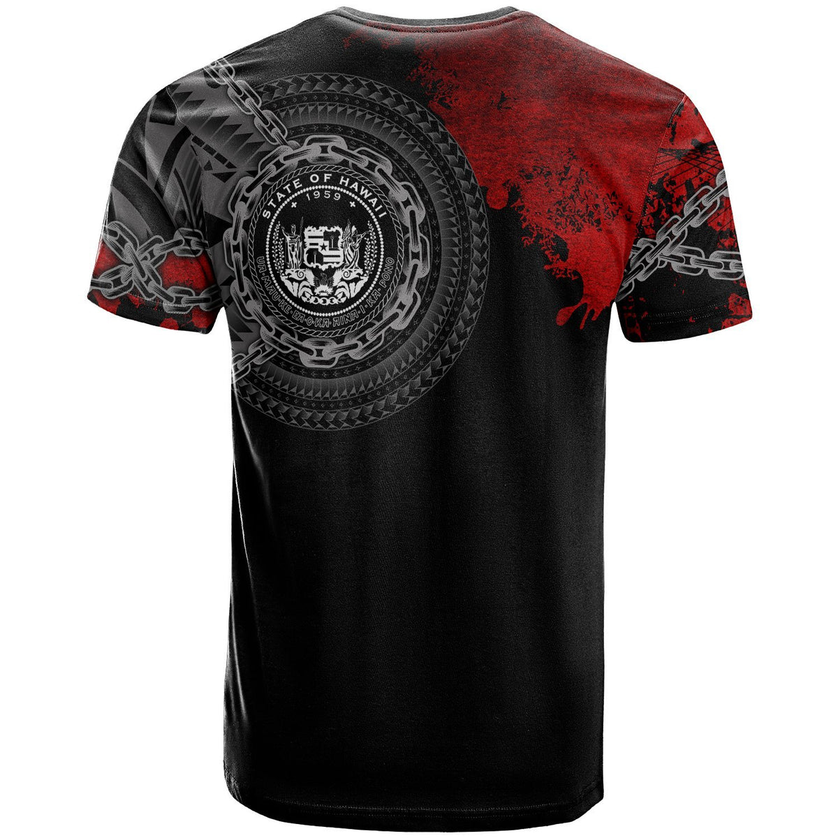 Hawaii Polynesian Custom T Shirt Polynesian Chain Style - Polynesian Pride