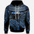 Hawaii Custom Hoodie Unique Serrated Texture Blue Unisex Blue - Polynesian Pride