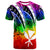 Hawaii T Shirt Tropical Leaf Rainbow Color Unisex Rainbow Color - Polynesian Pride