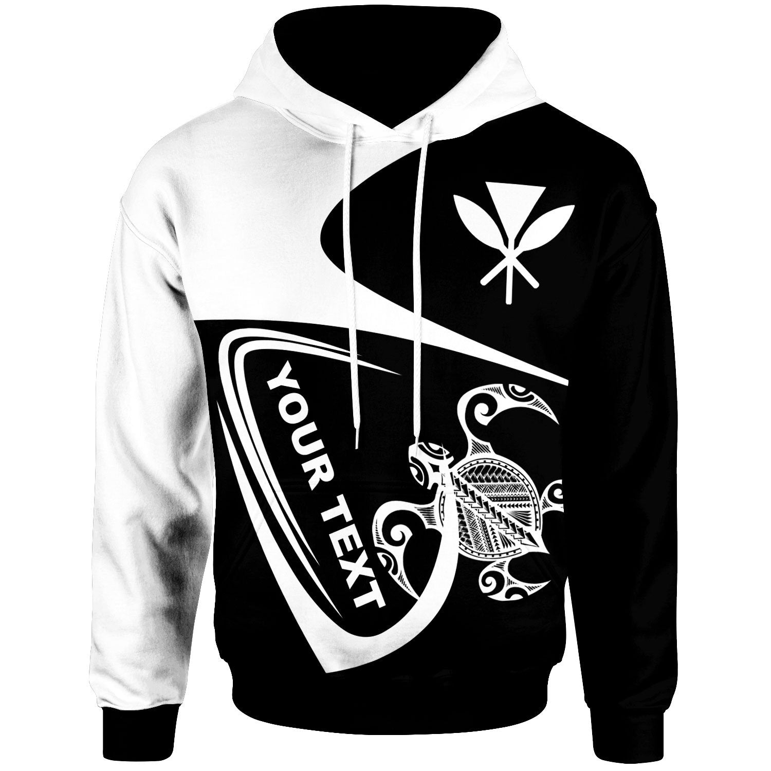 Hawaii Custom Hoodie Street Style Unisex Black - Polynesian Pride