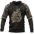 Hei Matau Maori Tattoo All Over Hoodie Gold Unisex Gold - Polynesian Pride