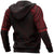 Hei Matau Maori Tattoo All Over Hoodie Red - Polynesian Pride